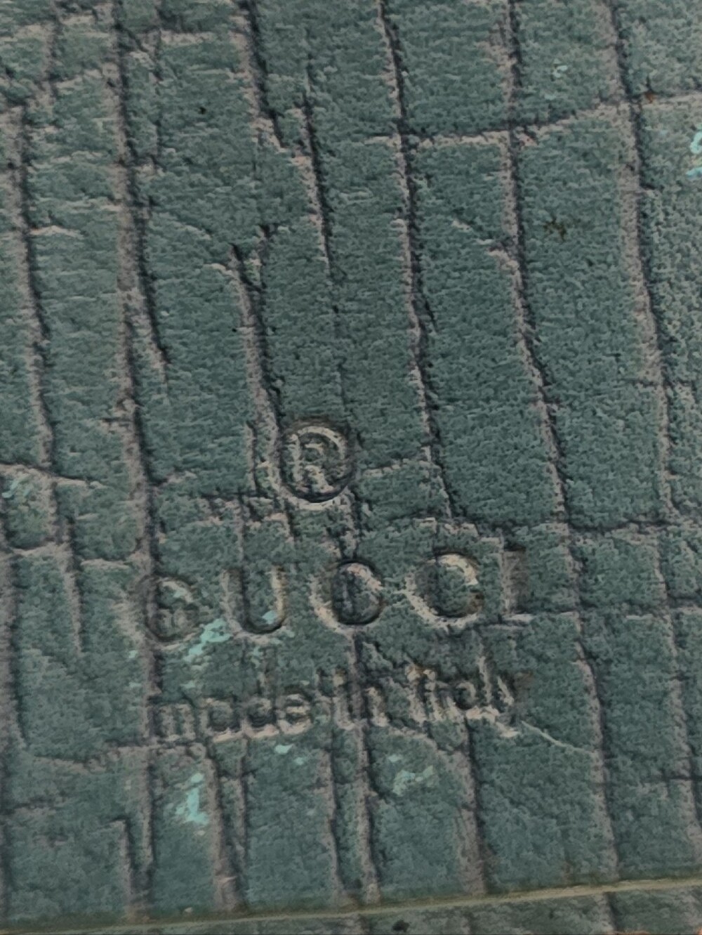 Bundle For Glt9923 Gucci GG Canvas Horsebit compact wallet W Turquoise Leather - Picture 10 of 16